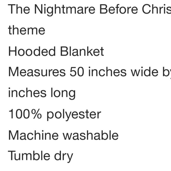 NWT THE NIGHTMARE BEFORE CHRISTMAS JACK KIDS BLANKET - Picture 5 of 7